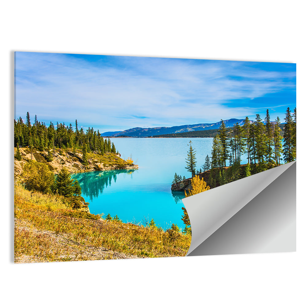 Abraham Lake Autumn Landscape Wall Art