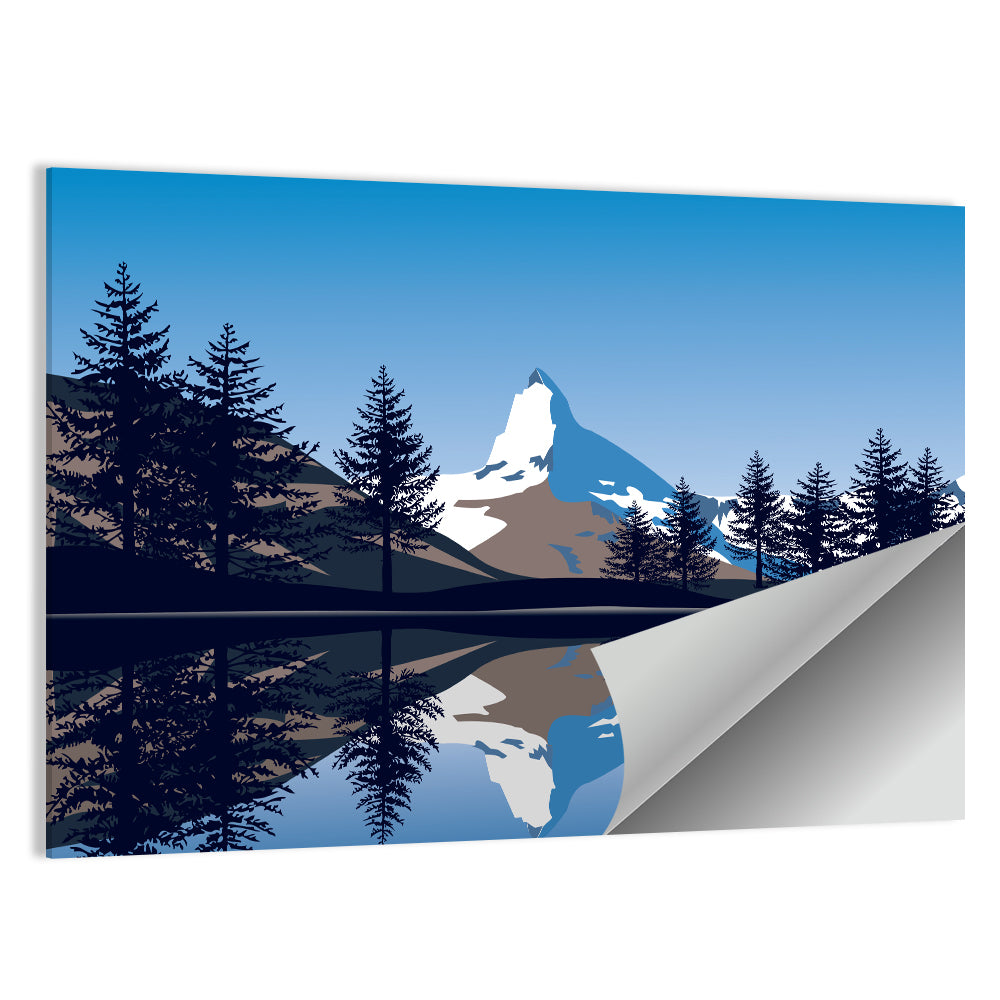 Alpine Lake Under the Matterhorn Wall Art