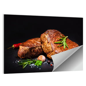 Grilled Beef Fillet Steaks With Spices Wall Art