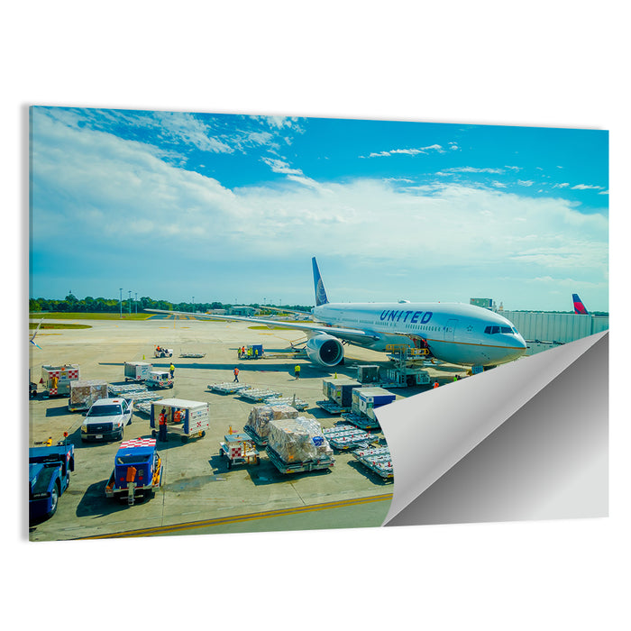 Cancun International Airport Tarmac Wall Art as a poster print