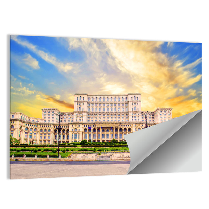 Palace of the Parliament, Bucharest Wall Art as a poster print