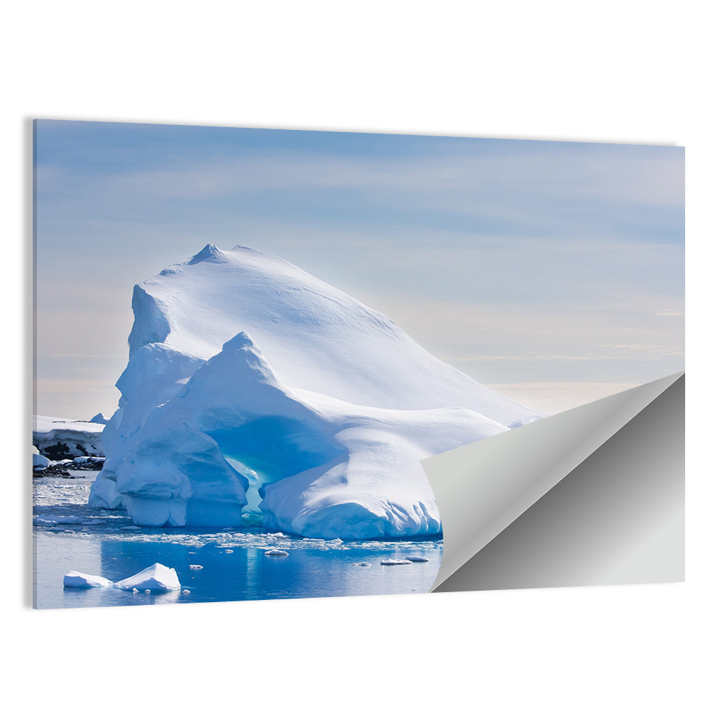 Antarctic Iceberg In Snow Wall Art