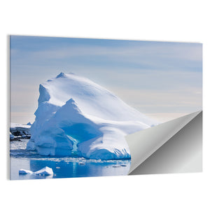 Antarctic Iceberg In Snow Wall Art