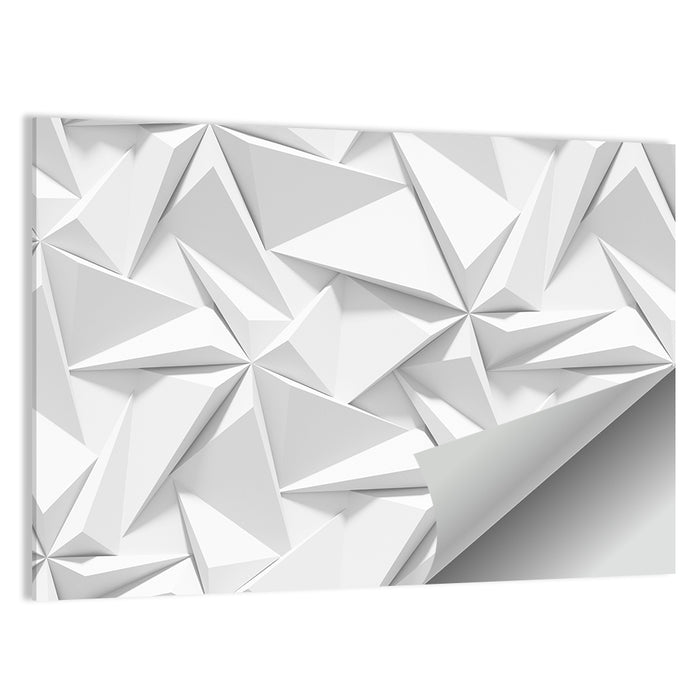 Origami Paper Geometric Pattern Wall Art as a poster print