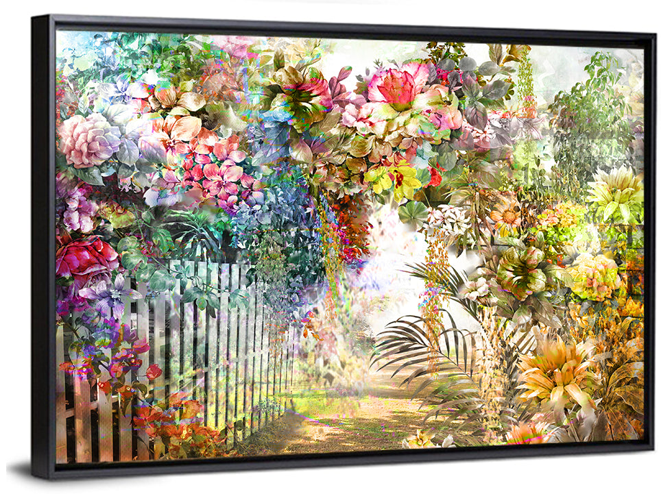 Spring Multicolored Illustration Wall Art