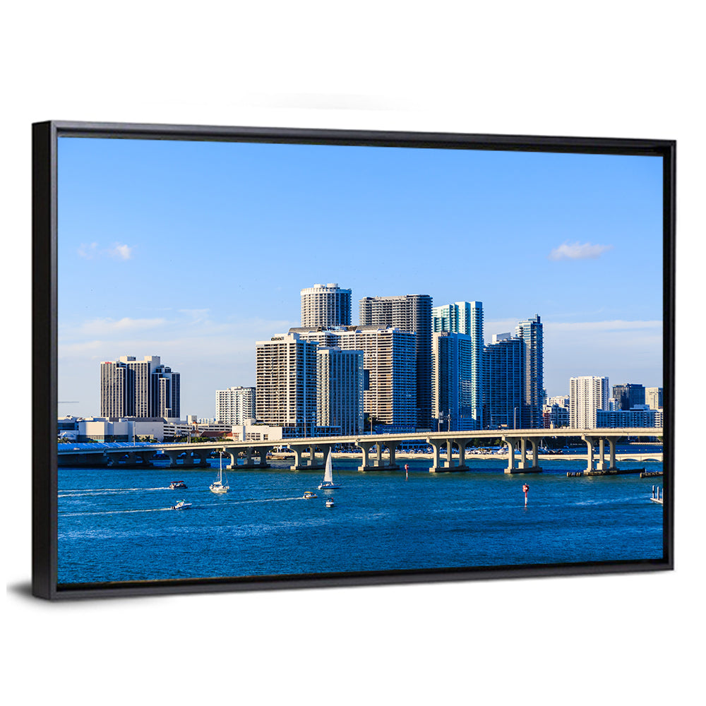 Miami Skyline Wall Art