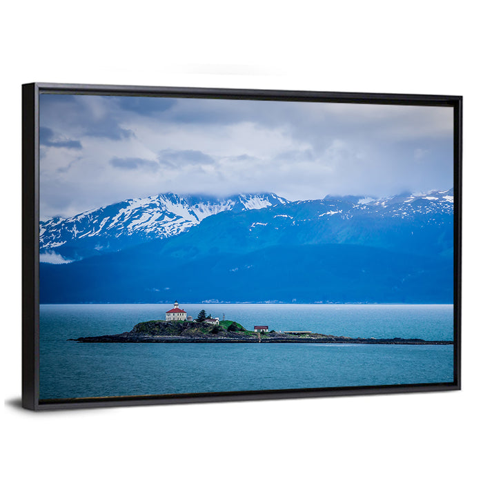 Five Finger Lighthouse, Mud Bay, Alaska Wall Art as a framed canvas