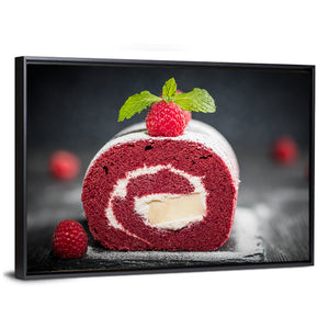 Sponge Swiss Roll Cake Wall Art