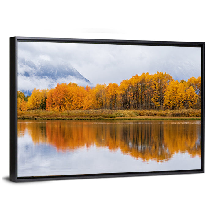 Autumn at Grand Teton Wall Art as a framed canvas