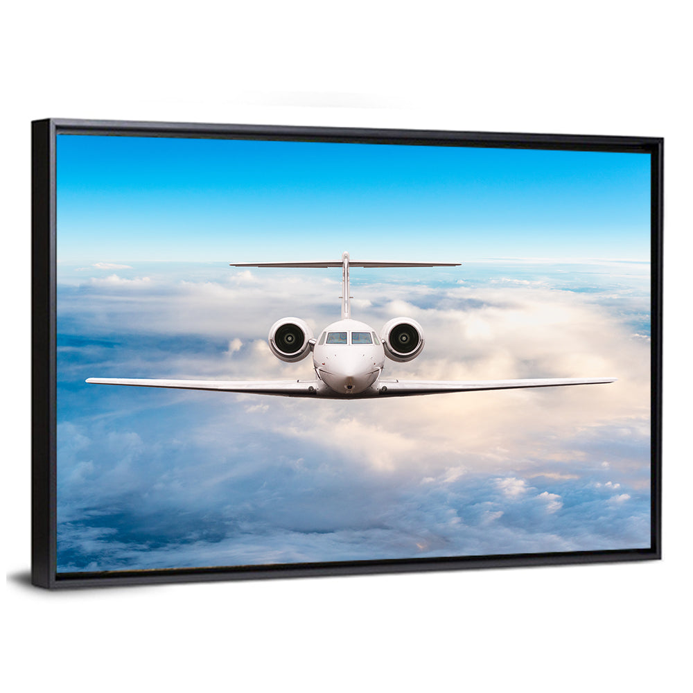 Private Jet in Flight Wall Art