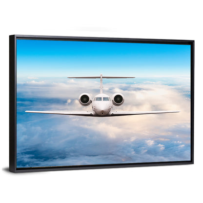 Privat Jet In Flight Wall Art