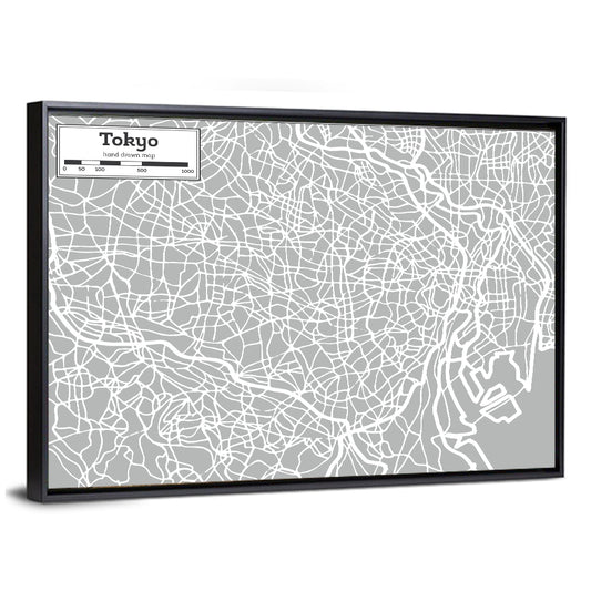 Tokyo Map Wall Art