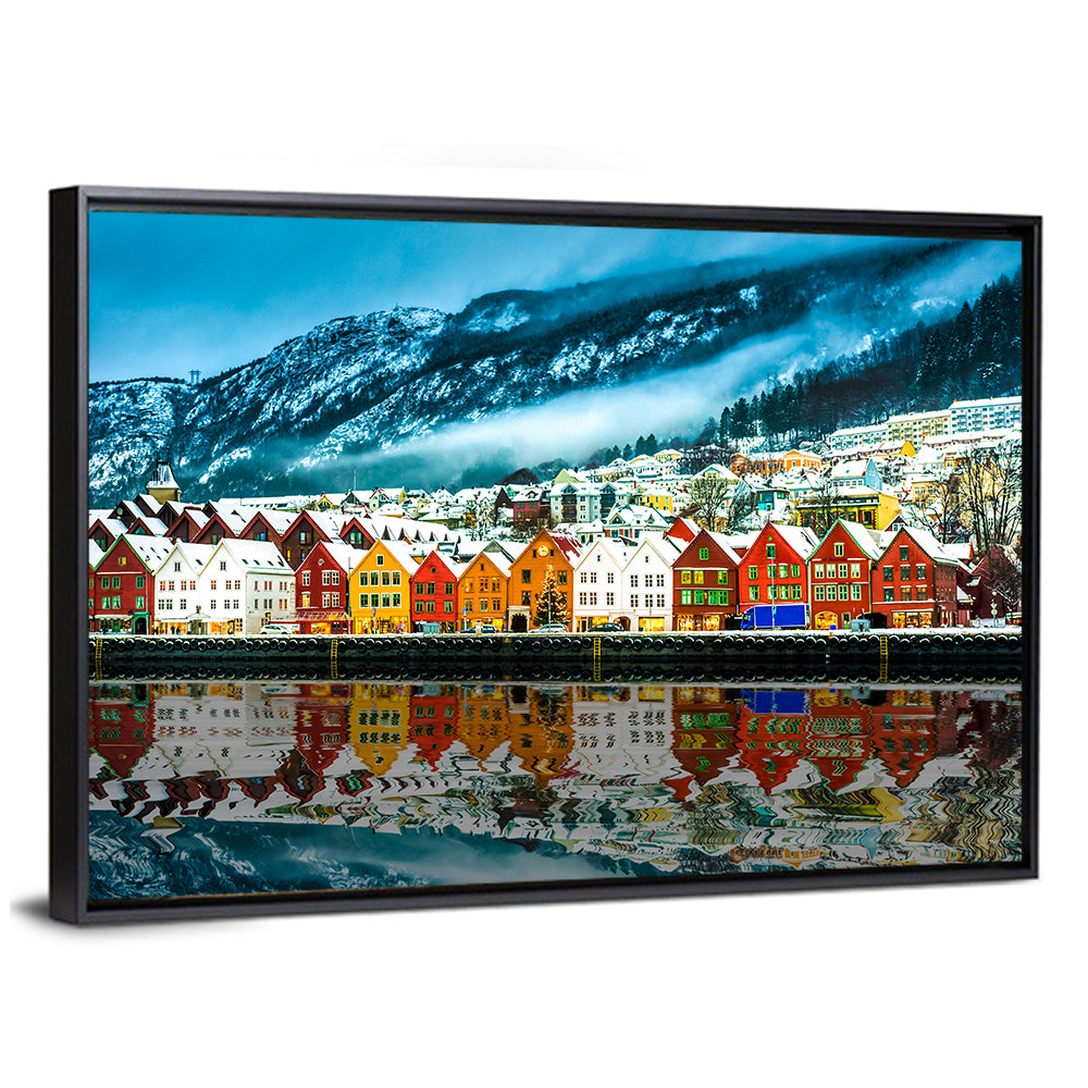Bryggen Harbor, Bergen Wall Art
