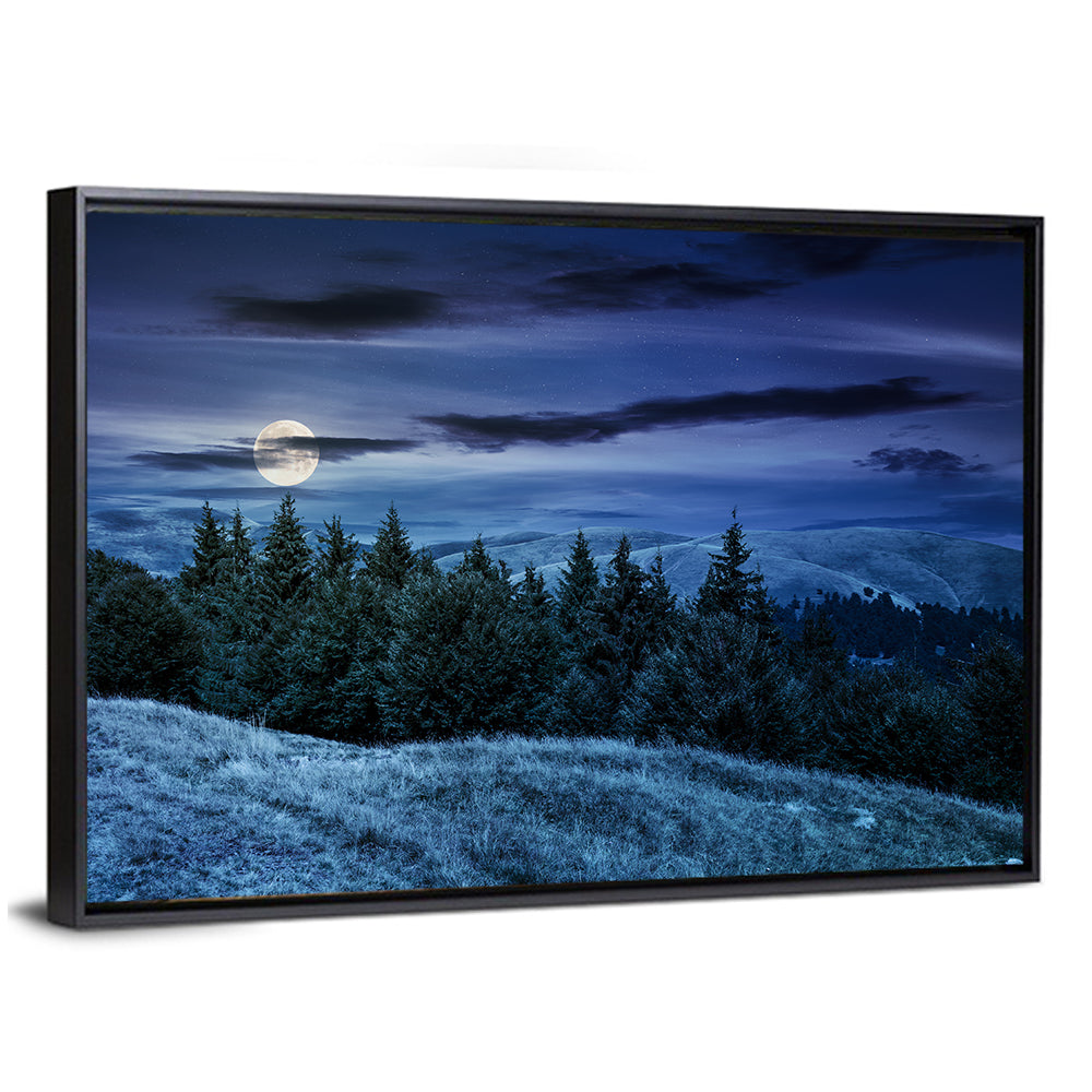 Moonlit Svydovets Ridge Wall Art