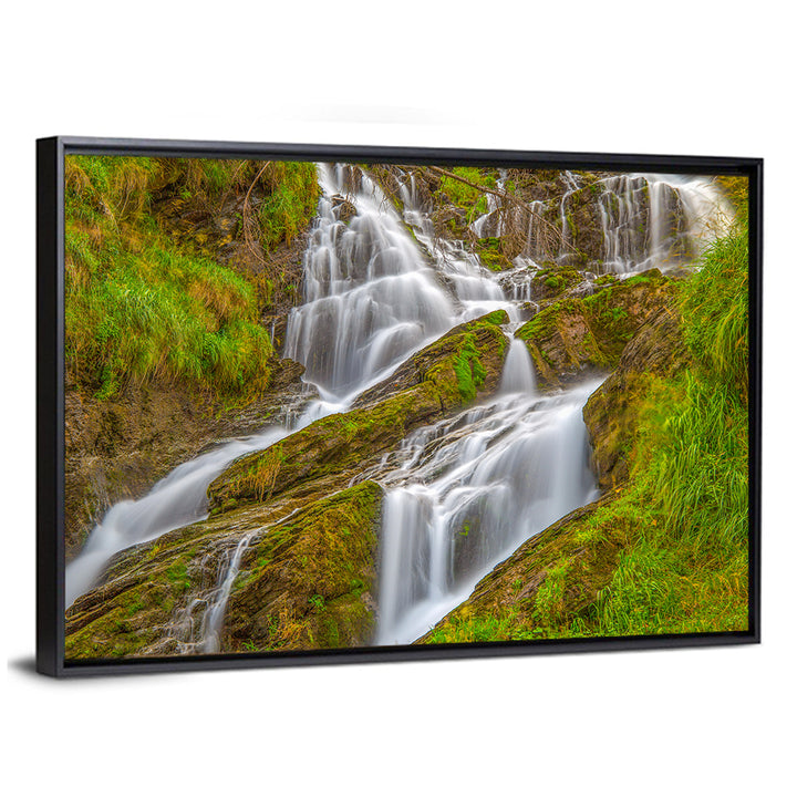 Tiered Waterfall in Val D'aosta Wall Art