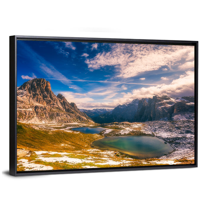 Del Piani Alpine Lakes Wall Art as a framed canvas