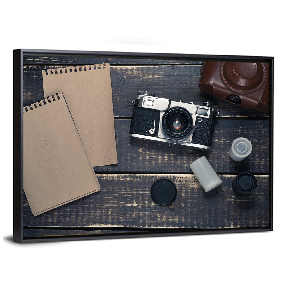 Vintage Rangefinder Camera Still Life Wall Art