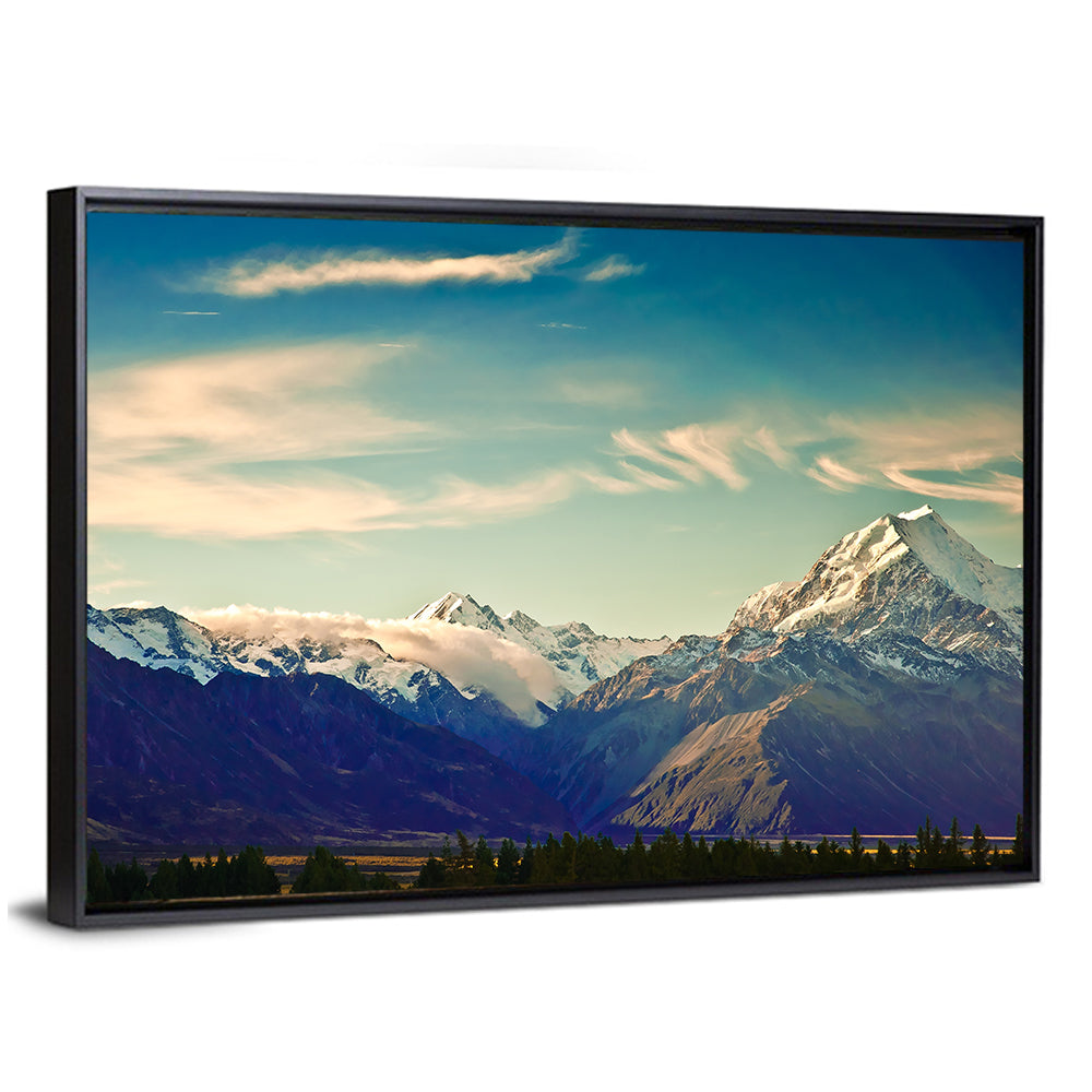 Aoraki Mount Cook Golden Hour Wall Art