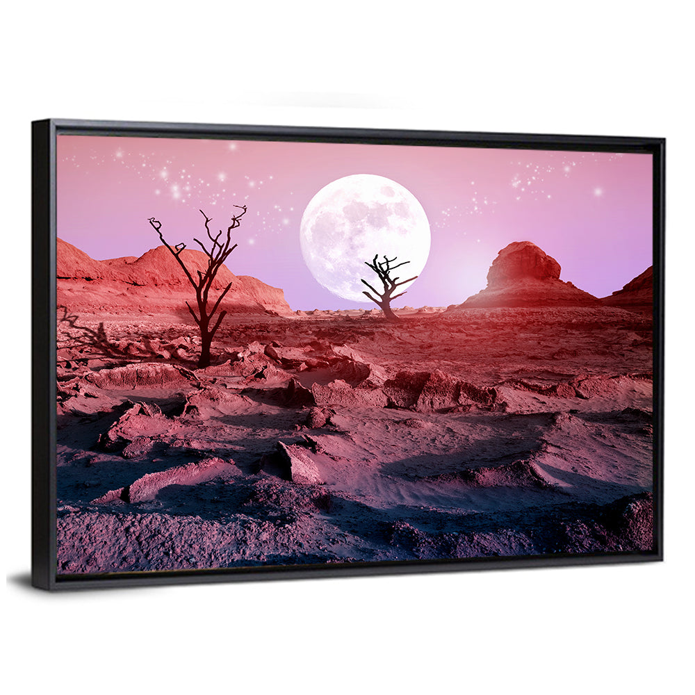 Dry Trees In The Desert Wall Art