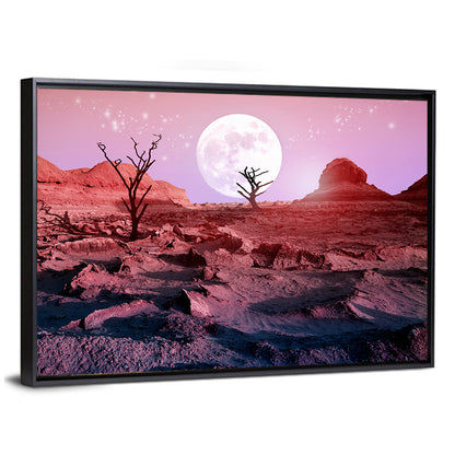 Dry Trees In The Desert Wall Art