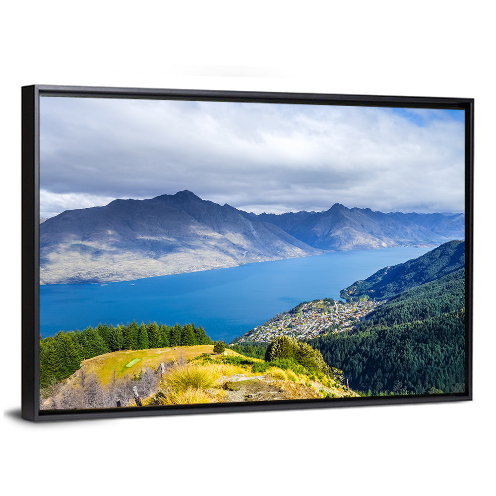 Queenstown Over Lake Wakatipu Wall Art
