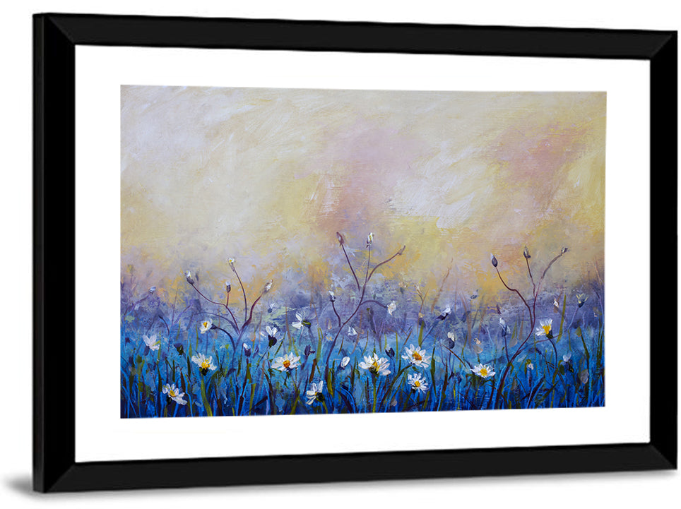 Chamomile Wildflower Meadow Wall Art