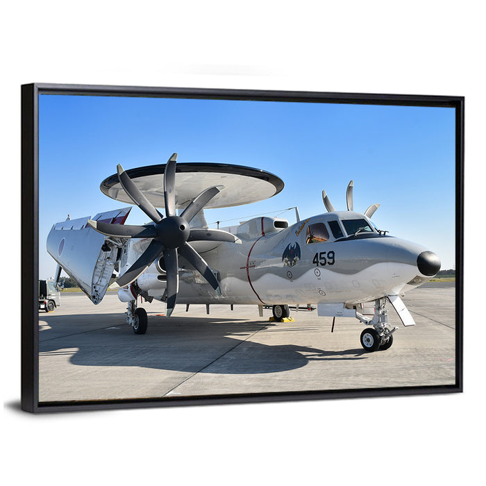 Asdf E-2c Side Profile Wall Art as a framed canvas