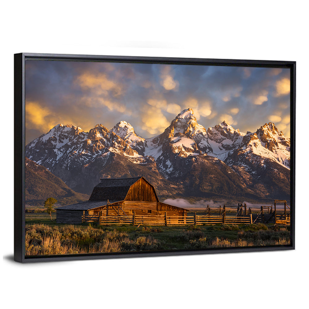 John Moulton Barn In Wyoming Wall Art