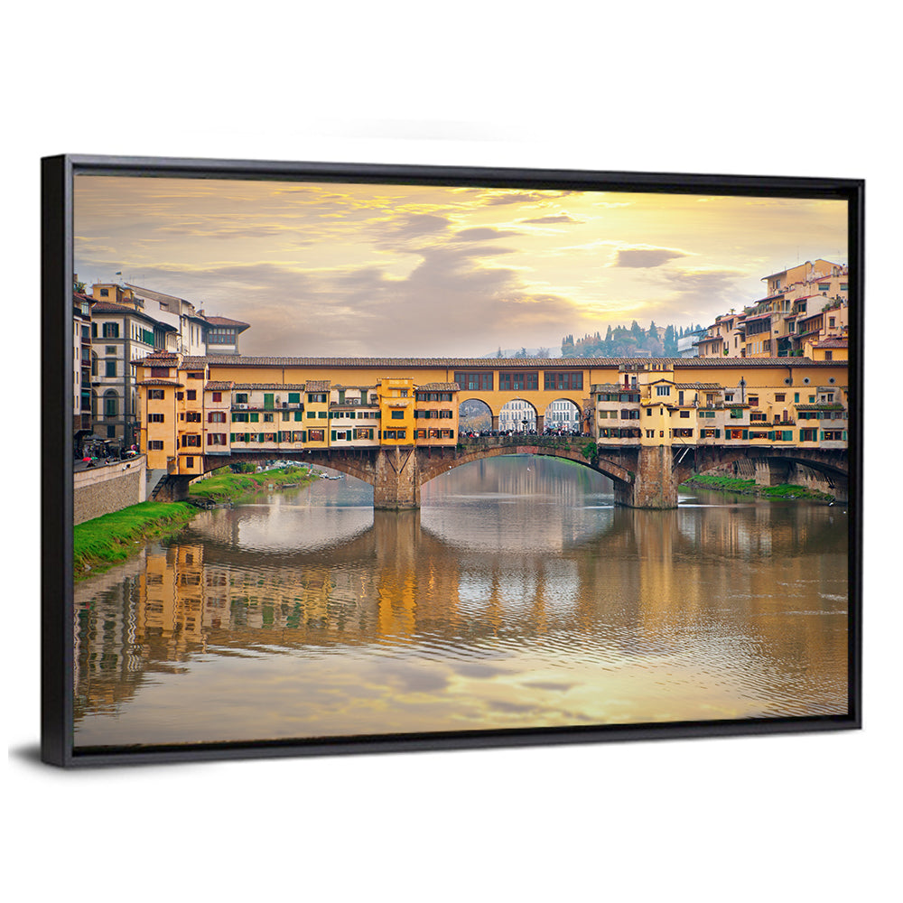 Ponte Vecchio at Golden Hour Wall Art