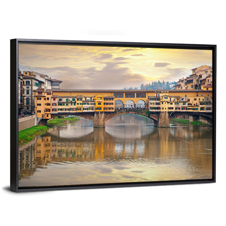 Ponte Vecchio at Golden Hour Wall Art