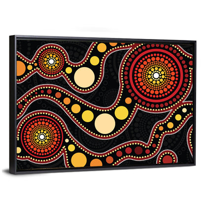 Aboriginal Dot Art Wall Art