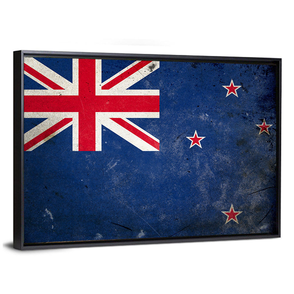 Vintage New Zealand Flag Wall Art