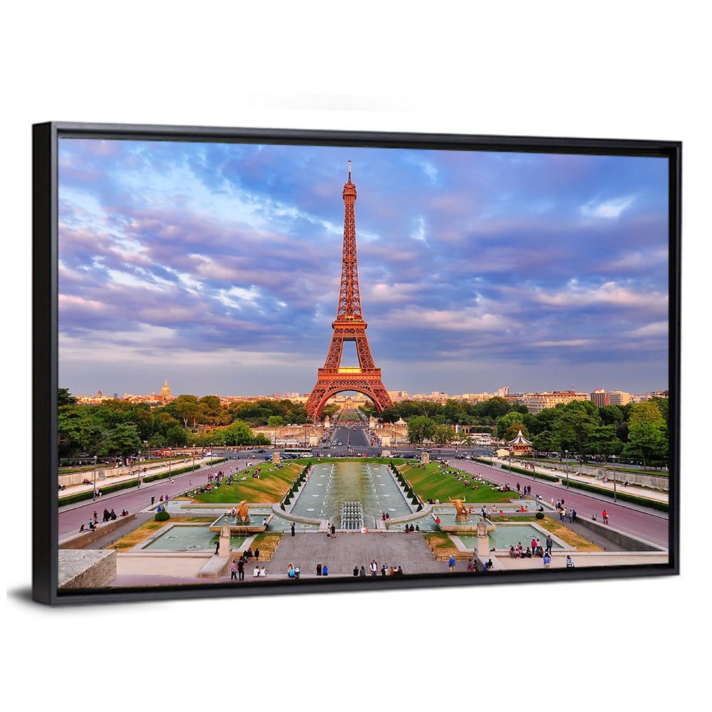 Eiffel Tower at Golden Hour Wall Art