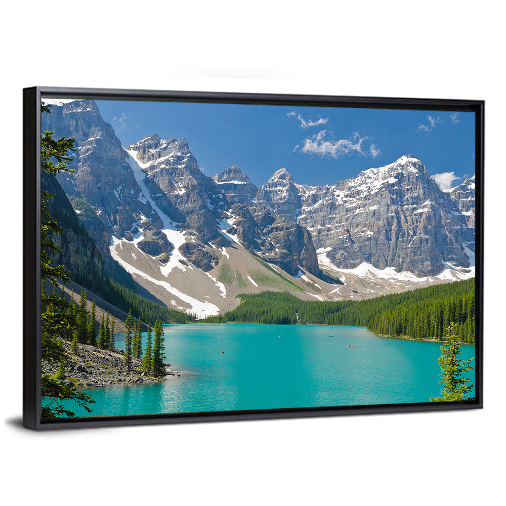 Majestic Mountain Lake In Canada Wall Art