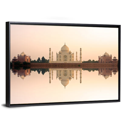 Taj Mahal At Sunset Wall Art