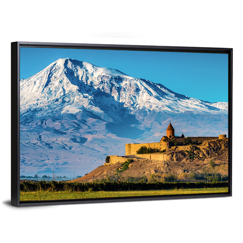 Khor Virap and Mount Ararat at Golden Hour Wall Art