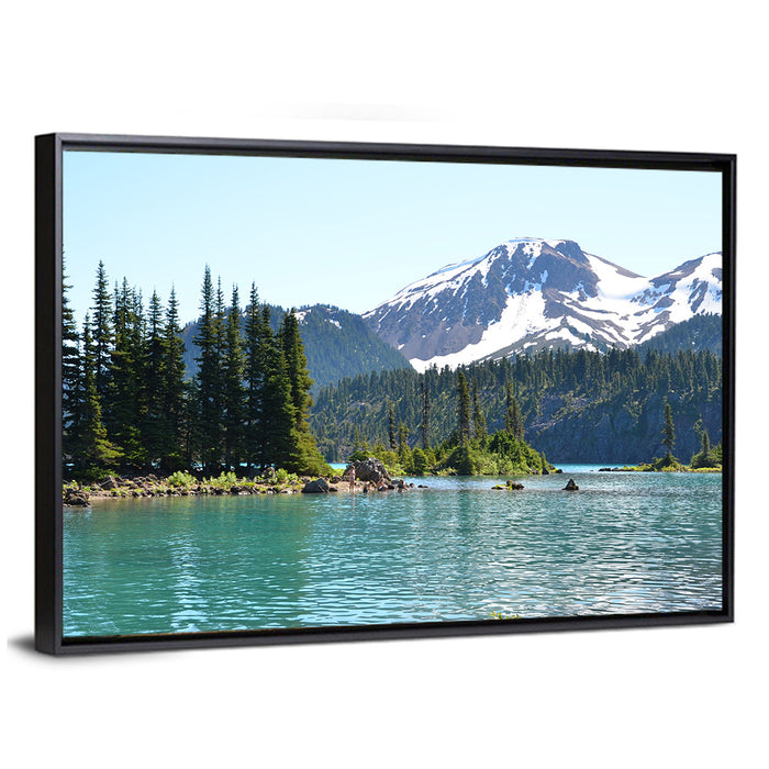 Garibaldi Lake Canada Wall Art as a framed canvas