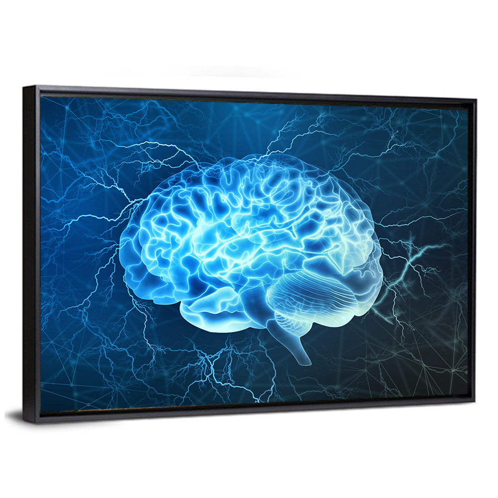 Neural Electrical Activity Wall Art