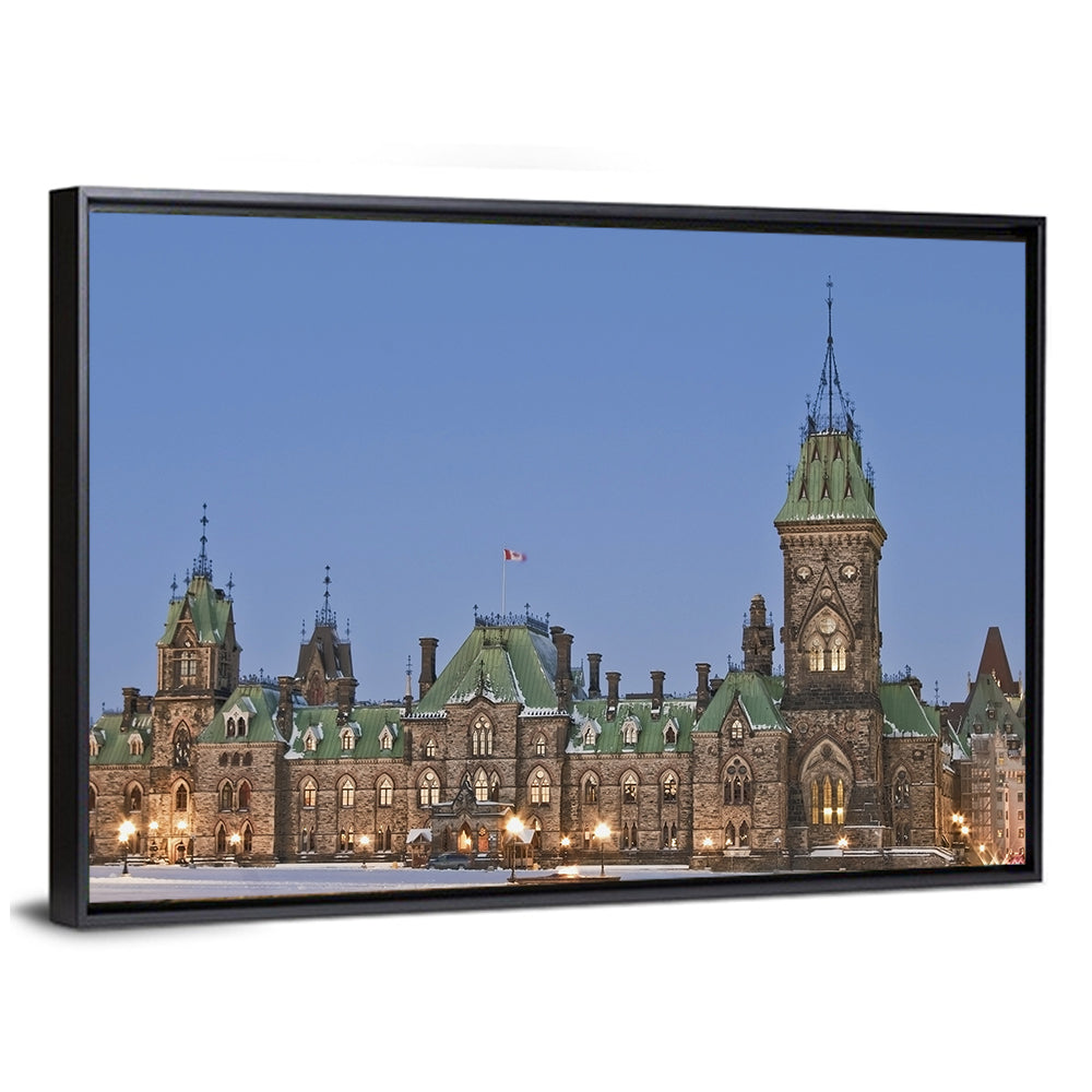 Ottawa Parliament Buildings at Dusk Wall Art