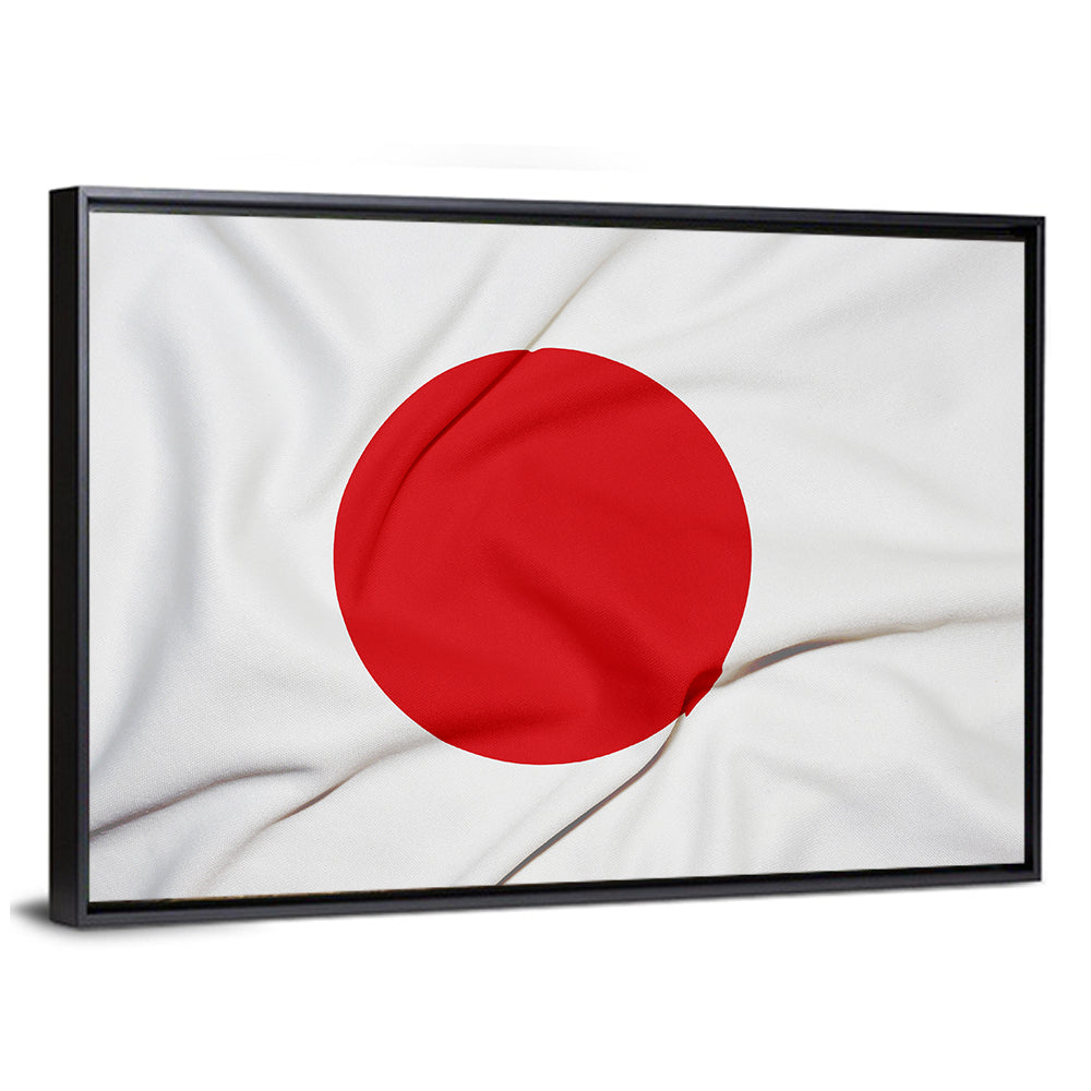 Japanese Flag Fabric Study Wall Art