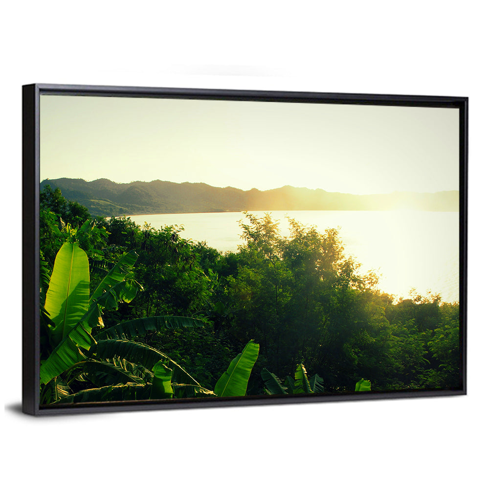 Sunrise At The Crater Lake Bosumtwi Wall Art