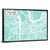 Grenoble City Map Wall Art