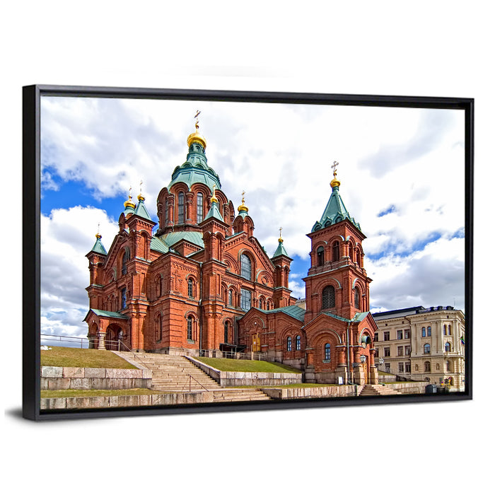 Uspenski Cathedral Helsinki Wall Art as a framed canvas