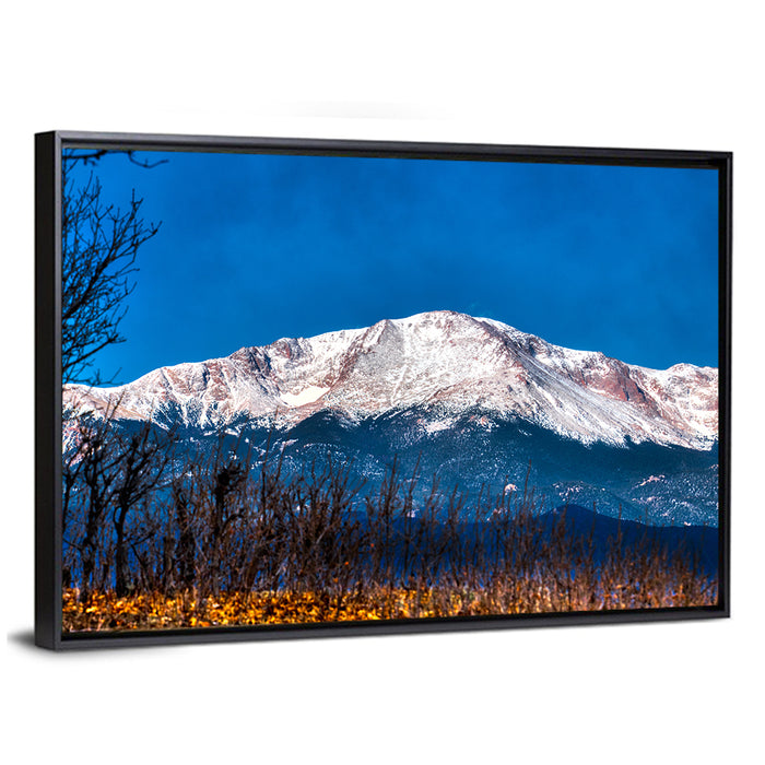 Pikes Peak, Colorado Wall Art as a framed canvas