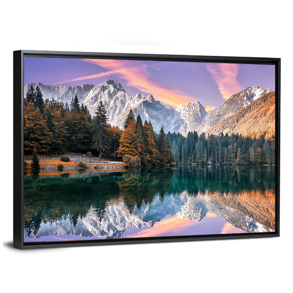Fusine Lake at Dusk Wall Art