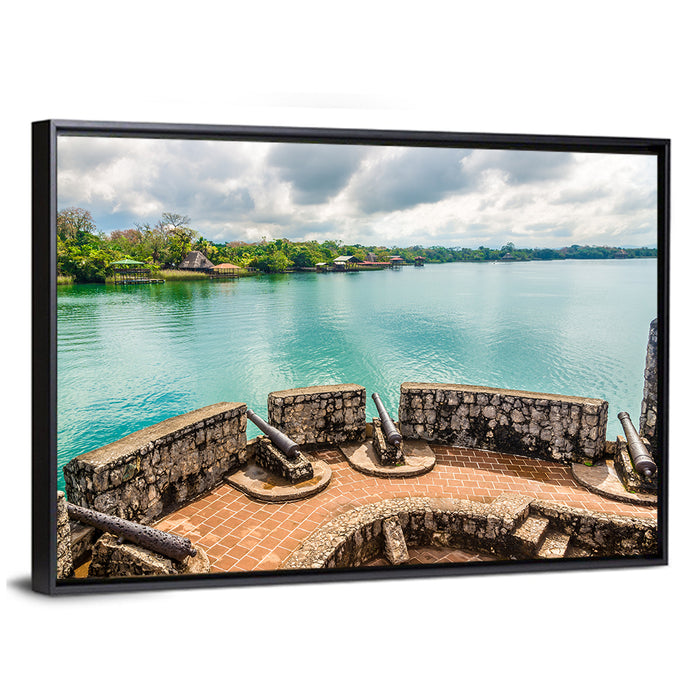 Castle of San Felipe De Lara Wall Art as a framed canvas