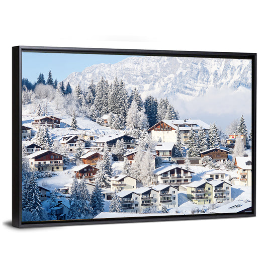 Winter In Swiss Alps Wall Art