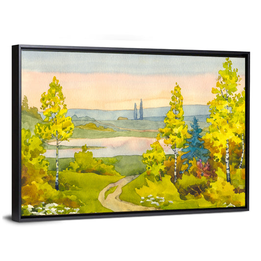 Path To The Lake Wall Art