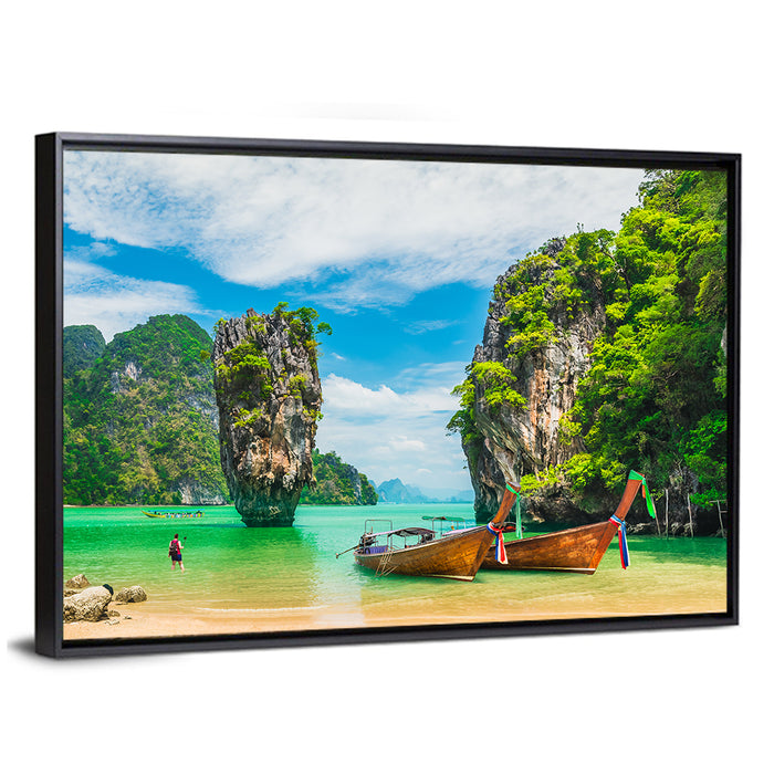 Khao Phing Kan (james Bond Island) Wall Art as a framed canvas