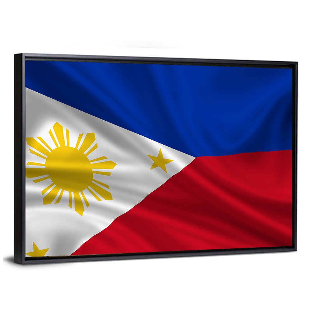 Philippine Flag with Stylized Sun Wall Art